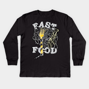 Fast food Kids Long Sleeve T-Shirt